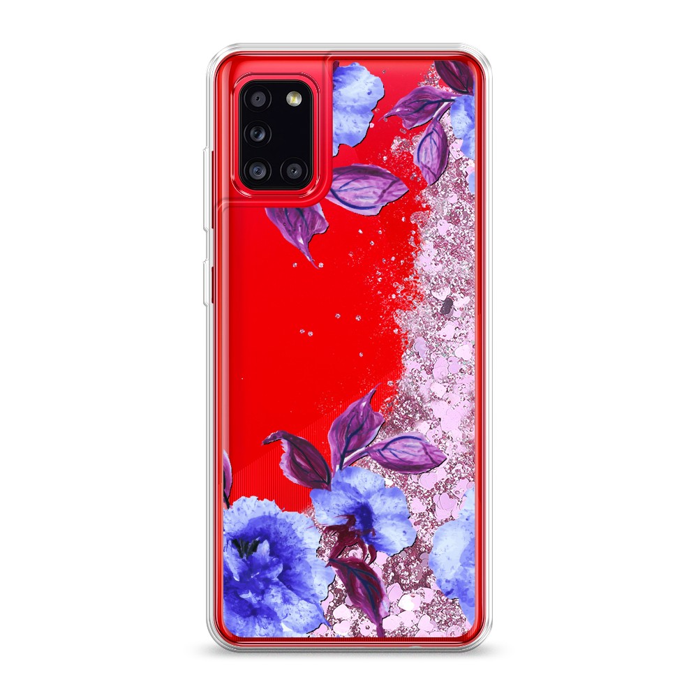 

Жидкий чехол с блестками "Цветочная фантазия 5" на Samsung Galaxy A31