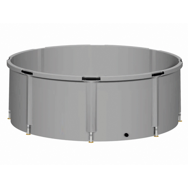 Складная емкость для воды из ПВХ EKUD, объем - 2500 л, высота - 70 см