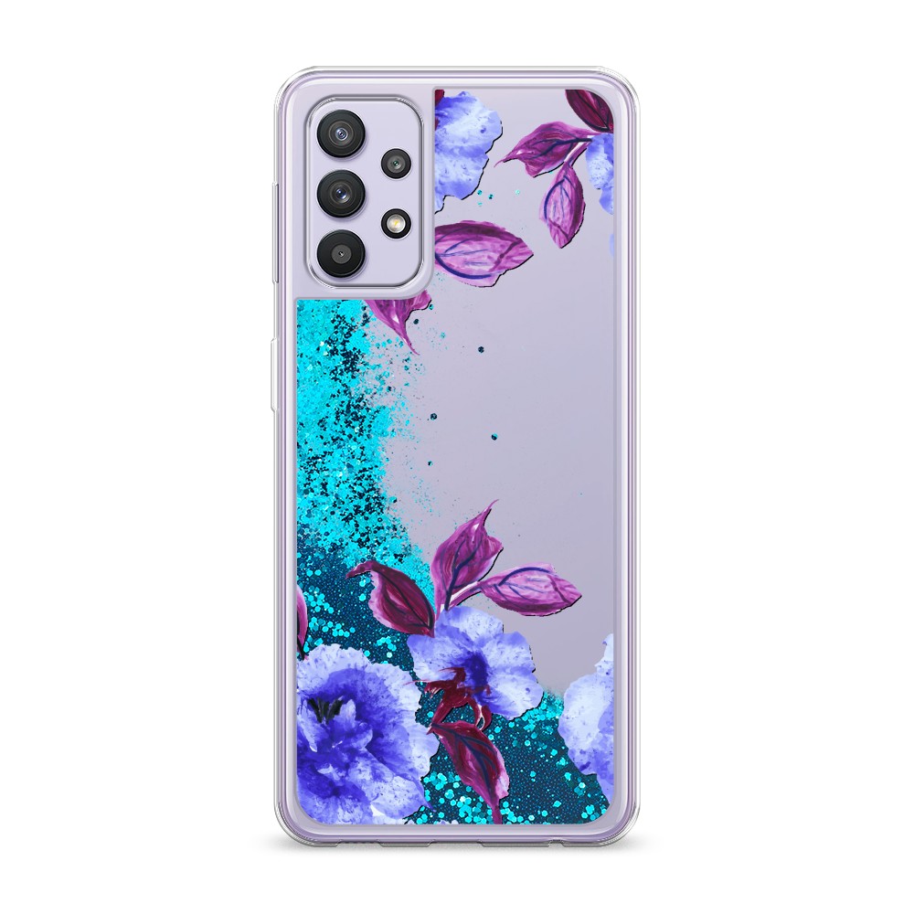 

Жидкий чехол с блестками "Цветочная фантазия 5" на Samsung Galaxy A32, 2102093-1