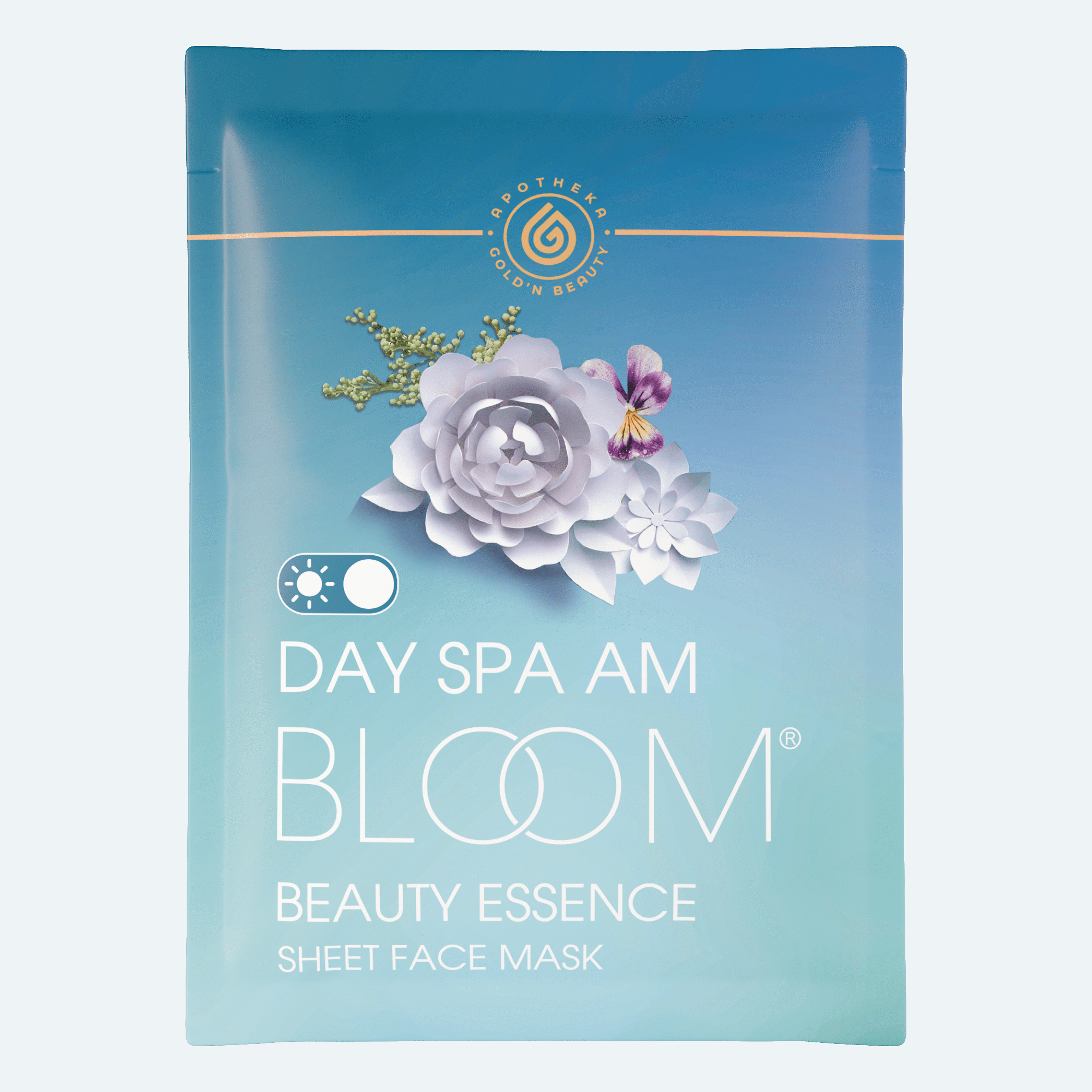 Маска Для Лица GOLDN APOTHEKA Тканевая Bloom Face Mask Day Spa Am