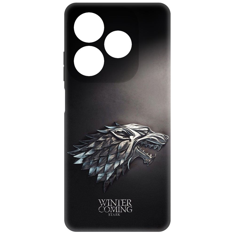 

Чехол-накладка Krutoff Soft Case Игра Престолов. Зима Близко для Itel P55 черный