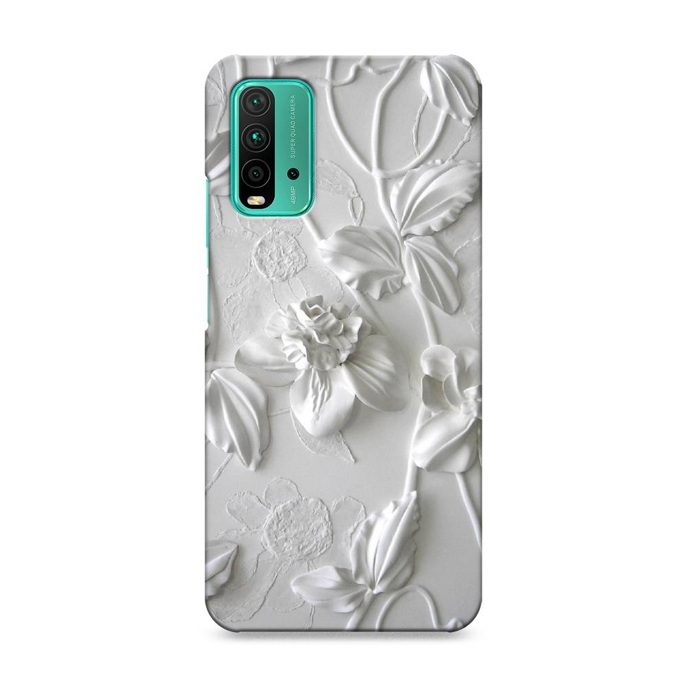 

Пластиковый чехол "Гипсовые цветы" на Xiaomi Redmi 9T, 39820-5