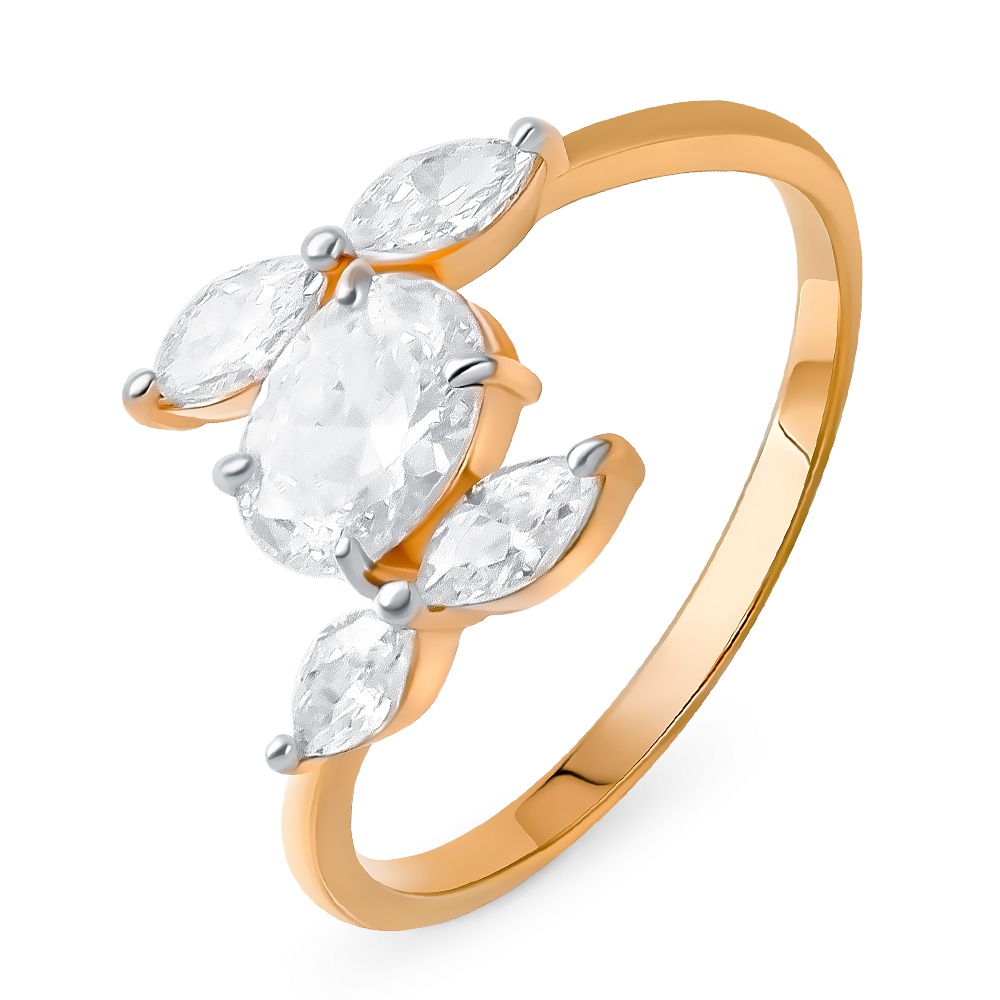 

Кольцо из золота р. , 585Gold 301012116, фианит, 301012116