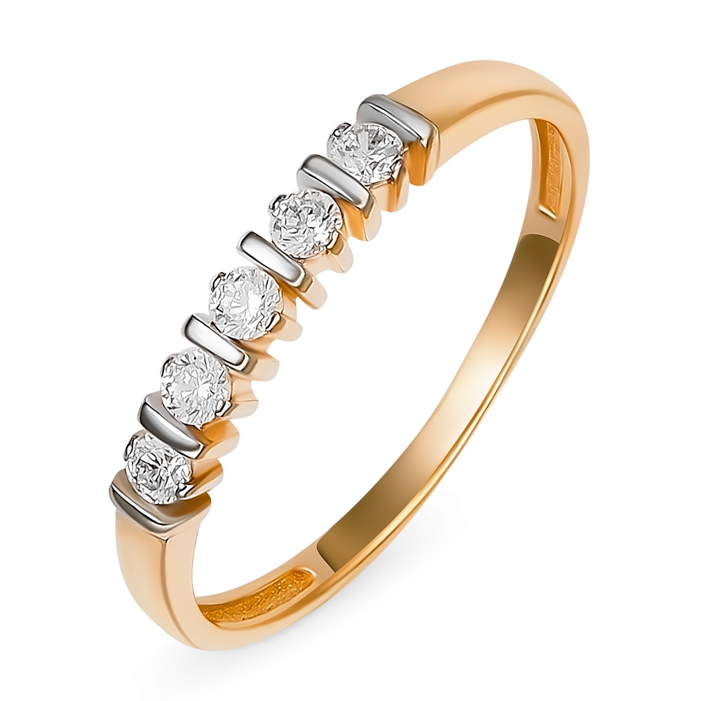 

Кольцо из золота р.  585Gold 301012078, фианит, 301012078