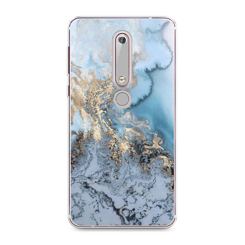 

Чехол Awog на Nokia 6 2018 / Нокиа 6 2018 "Морозная лавина синяя", 120950-3