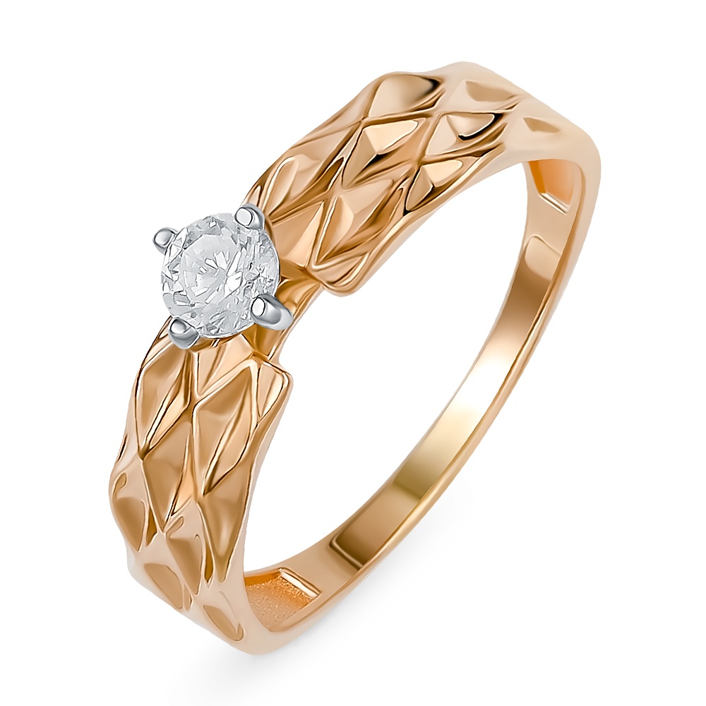 

Кольцо из золота р. , 585Gold 301012096, фианит, 301012096