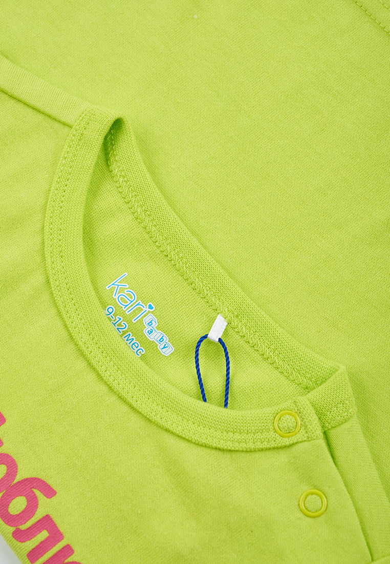 

Футболка детская Kari Baby SS23B10000703, светло-зеленый, 86, 206609