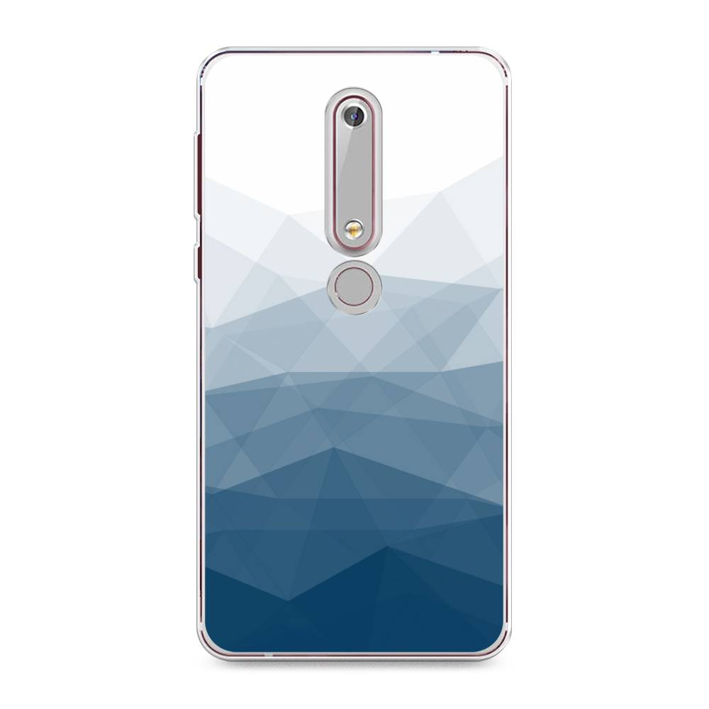 

Чехол Awog на Nokia 6 2018 / Нокиа 6 2018 "Абстракция небо", Синий;голубой;белый, 120950-3
