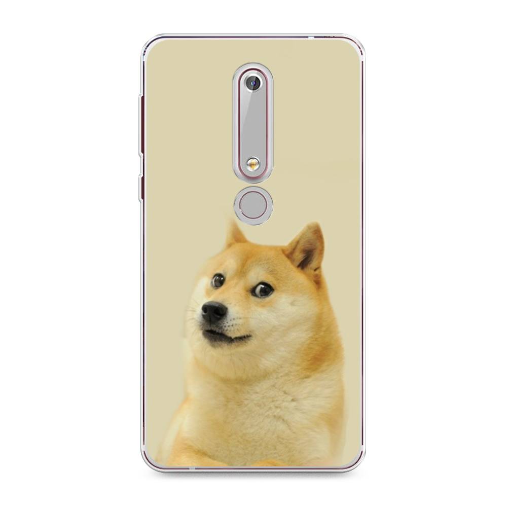 

Чехол Awog на Nokia 6 2018 / Нокиа 6 2018 "Собака подозревака", Коричневый;желтый;бежевый, 120950-9