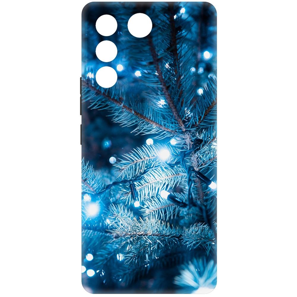 

Чехол-накладка Krutoff Soft Case Гирлянда для Vivo T2 черный