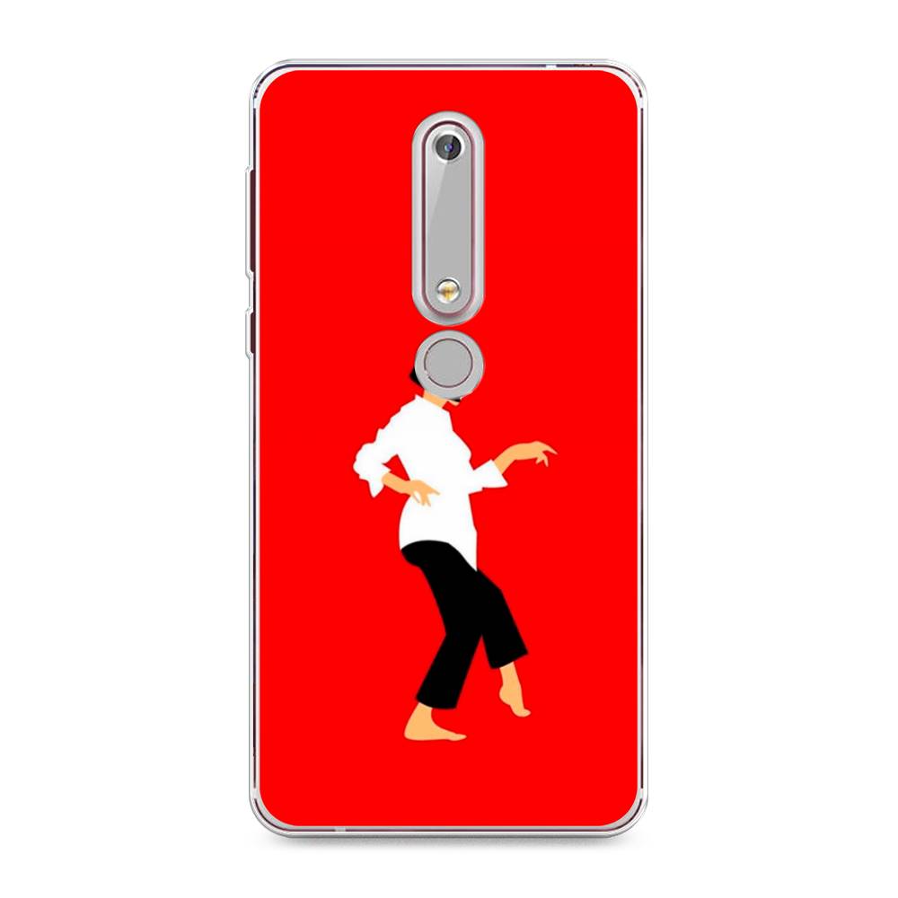

Чехол Awog на Nokia 6 2018 / Нокиа 6 2018 "Криминальное чтиво 1", Красный;белый;черный, 120950-7