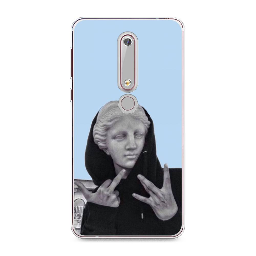 

Чехол Awog на Nokia 6 2018 / Нокиа 6 2018 "SWAG статуя", Голубой, 120950-9