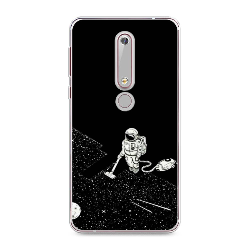 фото Чехол awog "космонавт с пылесосом" для nokia 6 2018