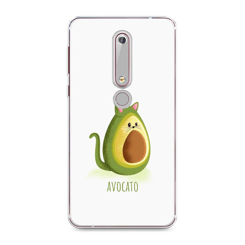 

Чехол Awog на Nokia 6 2018 / Нокиа 6 2018 "Avocato", Зеленый;коричневый, 120950-10