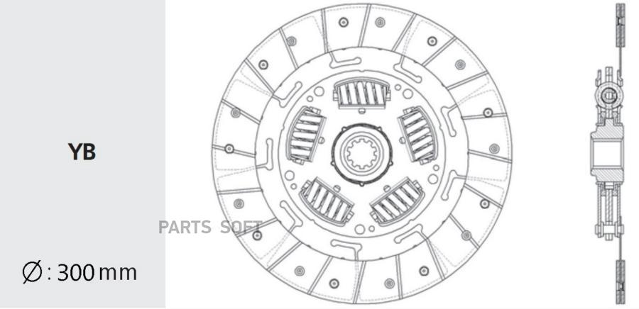 

VALEO PHC MB-37 Диск сцепления 1шт