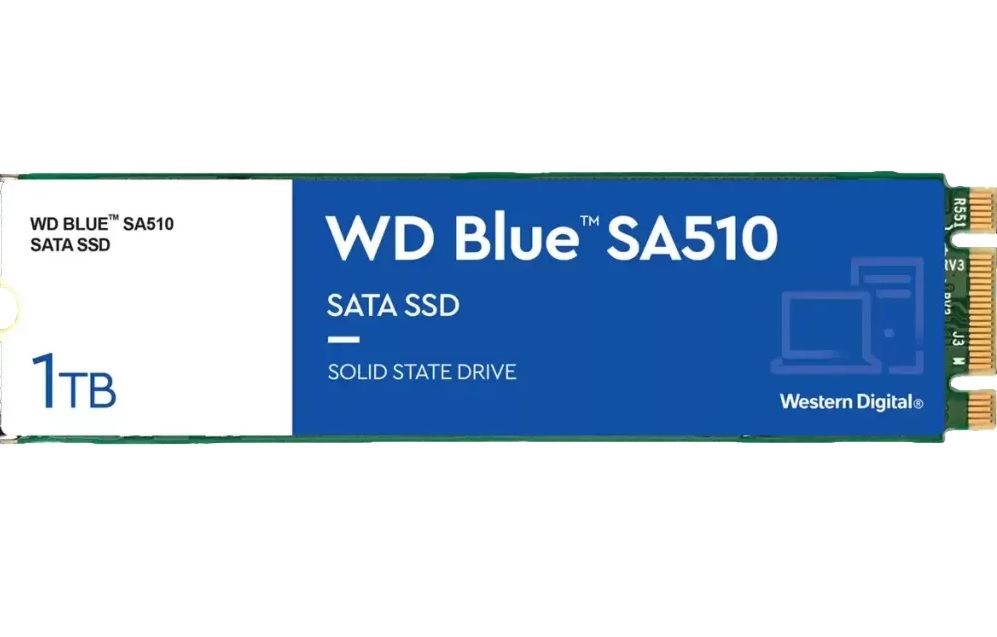 

SSD накопитель WD Blue M.2 2280 1 ТБ (WDS100T3B0B), Blue