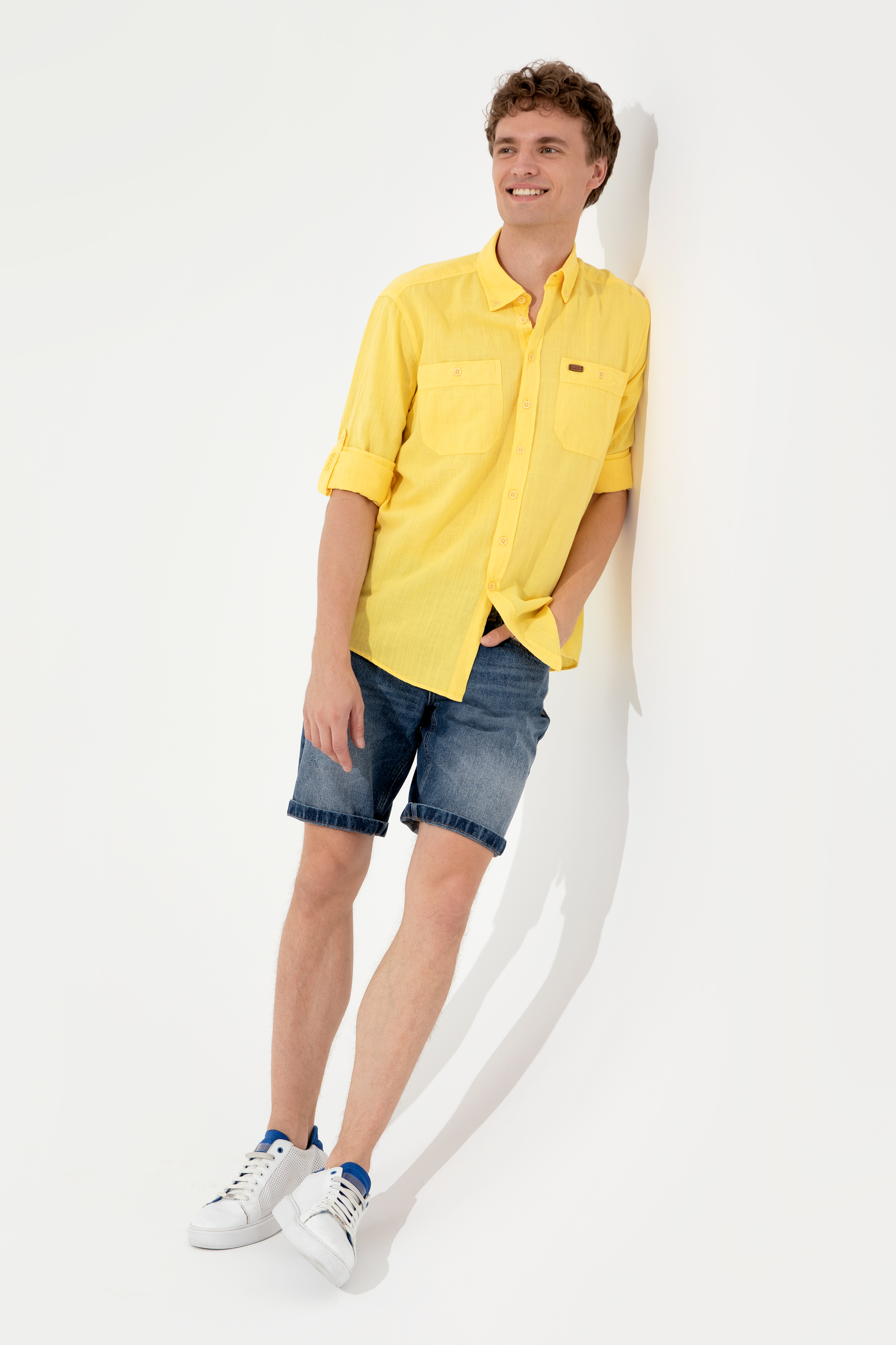 

Рубашка мужская U.S. POLO Assn. G081SZ0040CRUDE желтая M, Желтый, G081SZ0040CRUDE