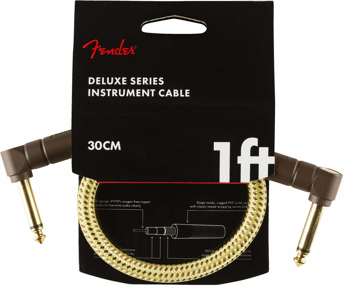 фото Инструментальный кабель fender deluxe 1` inst cable tweed