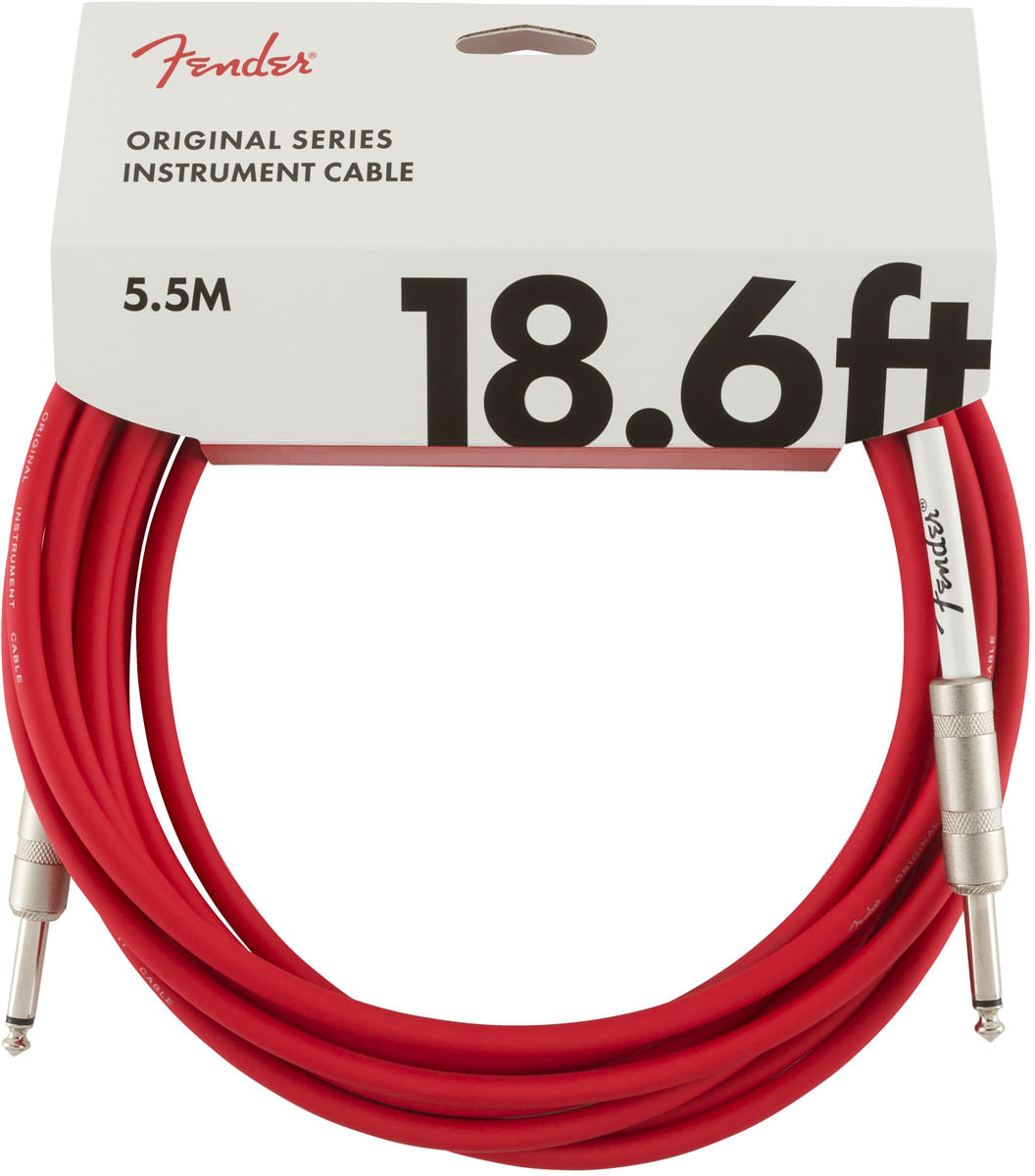 фото Инструментальный кабель fender 18.6` original inst cable fiesta red