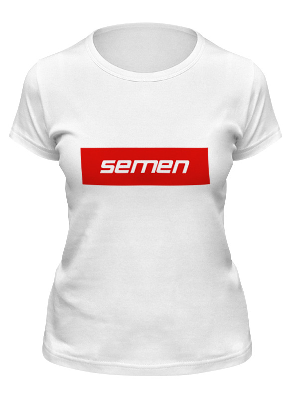 

Футболка женская Printio Semen белая L, Белый, Semen