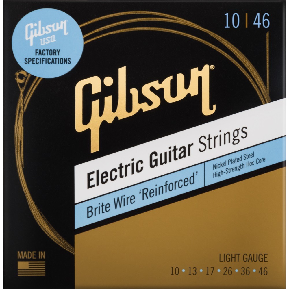фото Струны для электрогитары gibson seg-bwr10 brite wire reinforced electic guitar strings