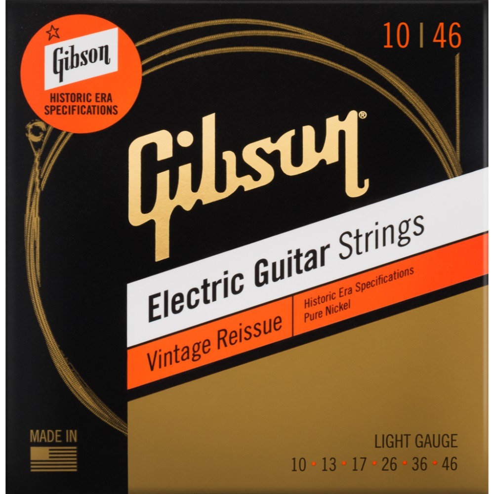 фото Струны для электрогитары gibson seg-hvr10 vintage reissue electic guitar strings