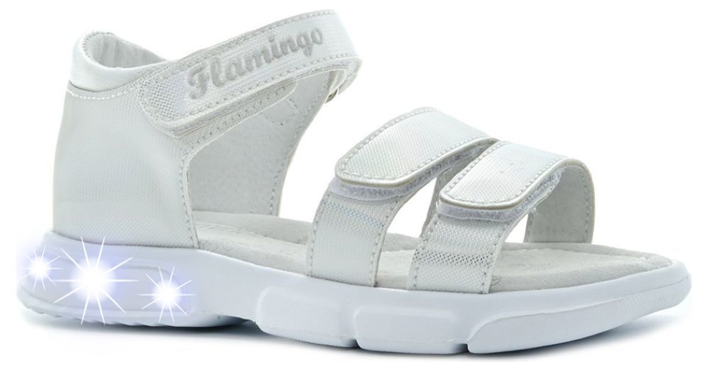 

Туфли Flamingo для девочек, размер 30, 231S-Z15-3736, Белый, 231S-Z15-3736