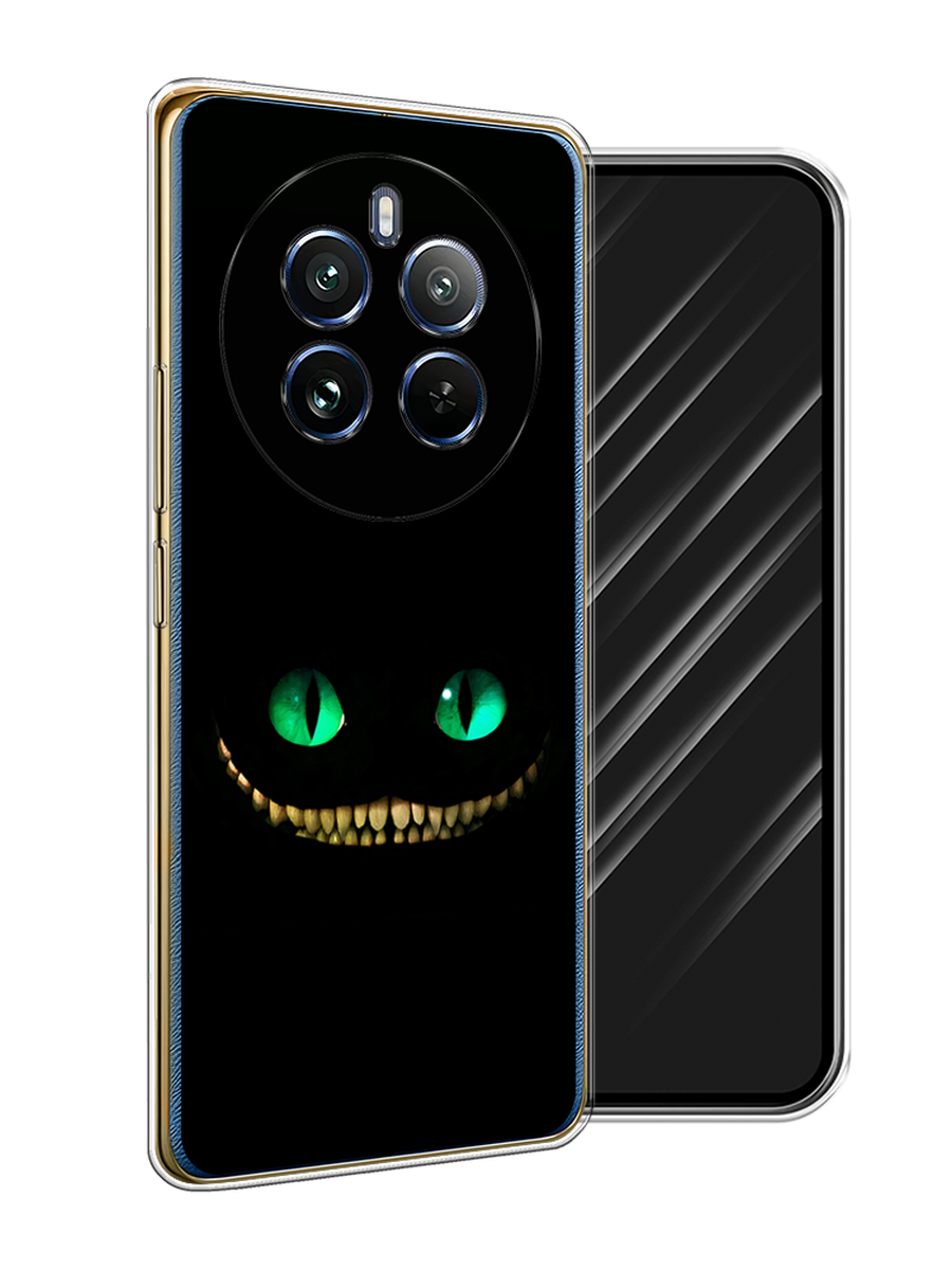 

Чехол Awog на Realme 12 Pro/Realme 12 Pro Plus "Зеленоглазый чеширский кот", Черный, 2516250-1