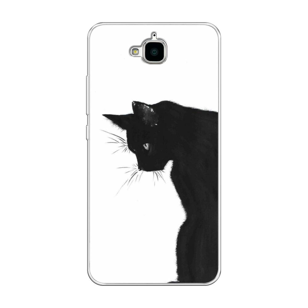 

Чехол Awog на Honor 4C Pro "Black cat", Разноцветный, 63250-1
