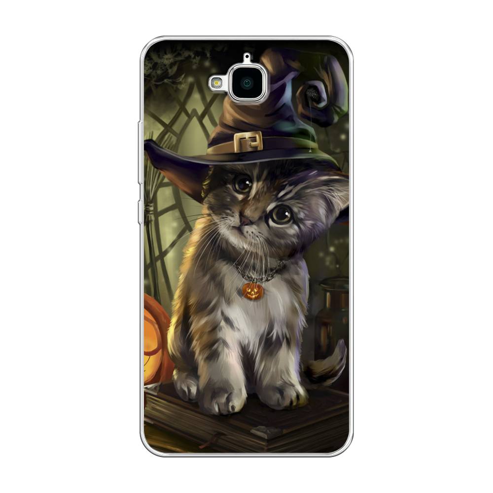 

Чехол Awog на Honor 4C Pro "Кот на Хэллоуин", Разноцветный, 63250-2