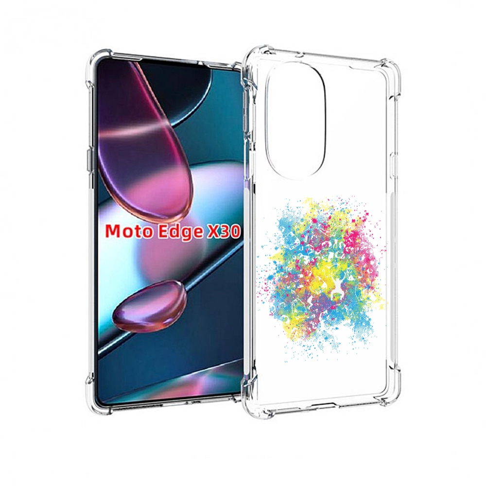 

Чехол MyPads акварель абстракция для Motorola Moto Edge X30, Прозрачный, Tocco