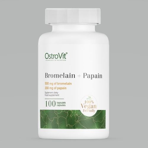 

Бромелайн Ostrovit Bromelain + Papain 100 капсул
