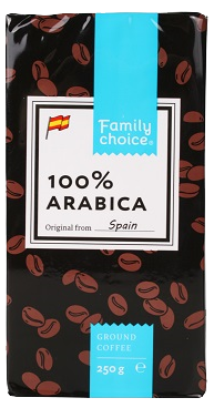 

Кофе Family Choice 100% Arabica молотый 250 г