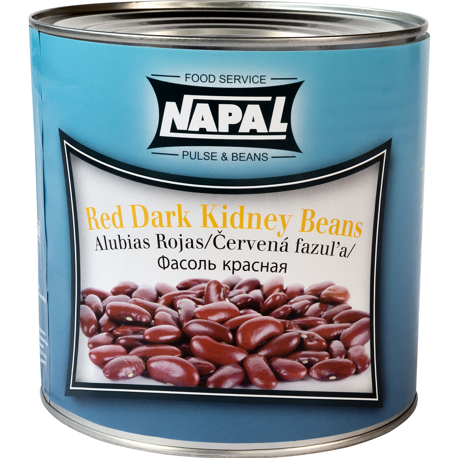 

Фасоль NAPAL Кидни темно-красная в собственном соку (Red dark kidney beans), 2.5 кг