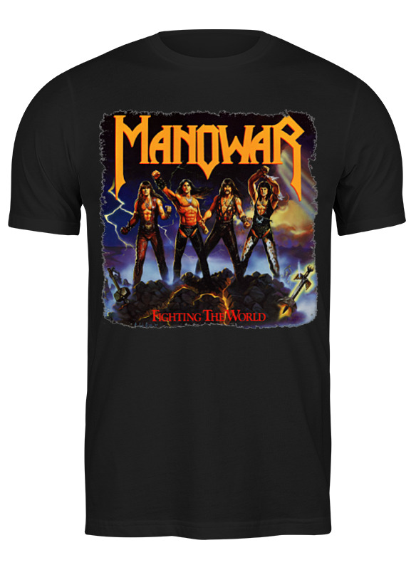 

Футболка мужская Printio Manowar band черная M, Черный, Manowar band