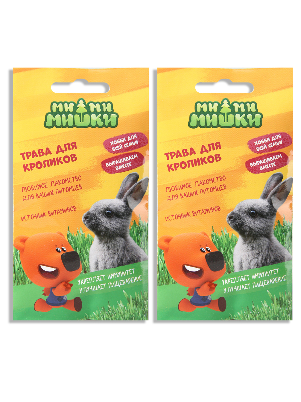 Набор семян Трава для кроликов 10 г Ми-Ми-Мишки - 2 уп.