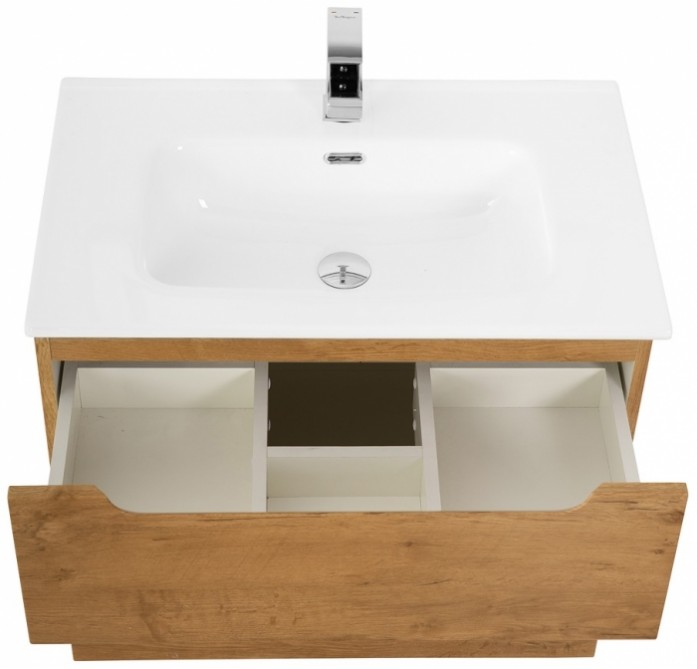 

Тумба с керамической раковиной BelBagno Etna H60-80 см, цвет Rovere Nature, Бежевый, Тумба с раковиной BelBagno 80 см