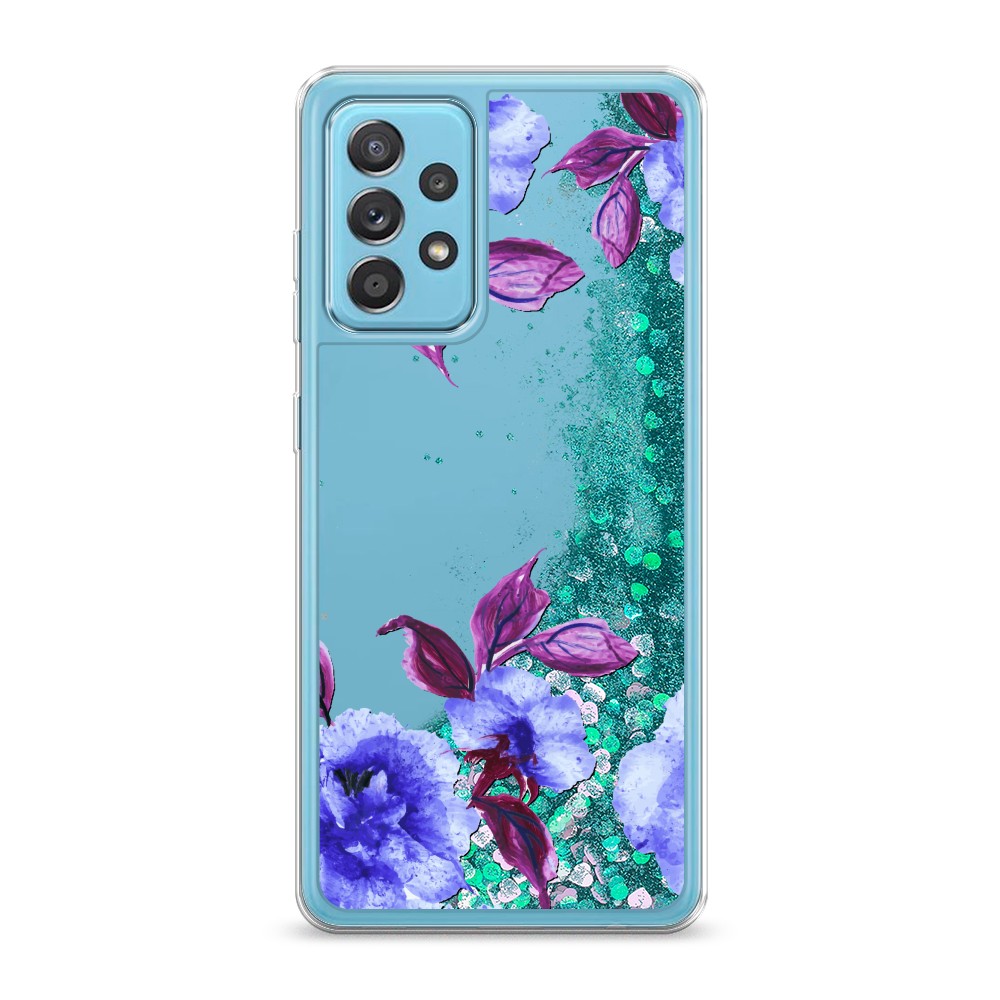 

Жидкий чехол с блестками "Цветочная фантазия 5" на Samsung Galaxy A52, 2102495-1