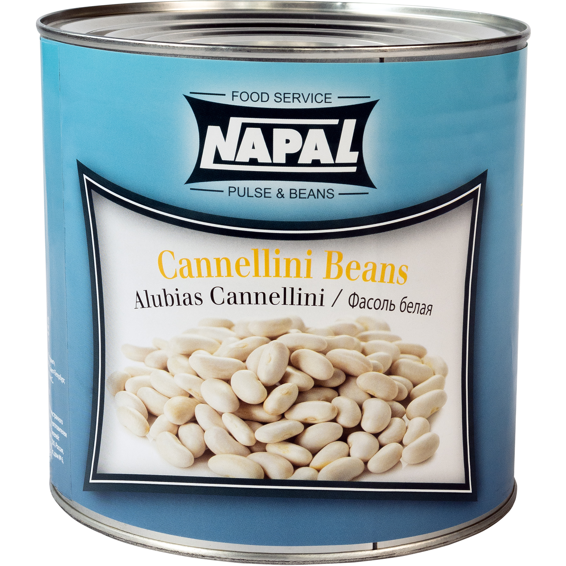 

Фасоль NAPAL Каннеллини белая в собственном соку (Cannellini Beans), 2.5 кг