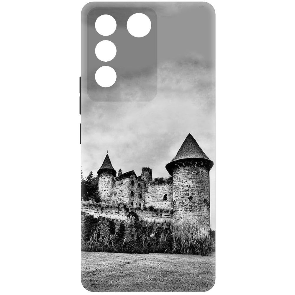 

Чехол-накладка Krutoff Soft Case Старый замок для Vivo T2 черный