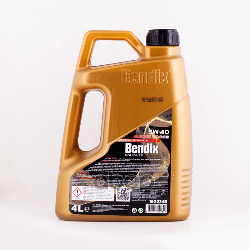 Моторное масло BENDIX Super Force синтетическое 5w40 4л