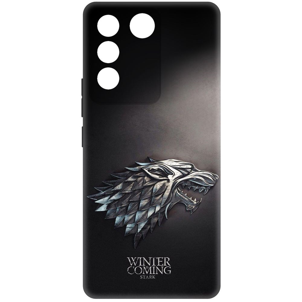 

Чехол-накладка Krutoff Soft Case Игра Престолов. Зима Близко для Vivo T2 черный