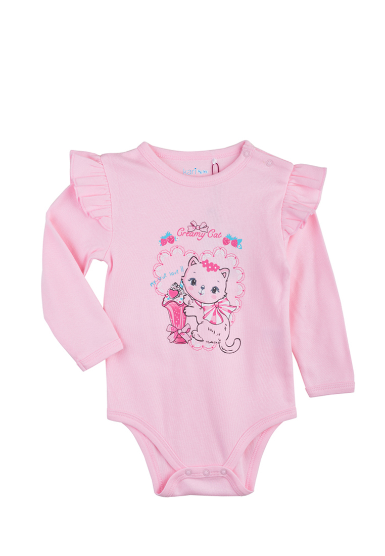 

Боди детское Kari baby SS20B05700803 розовый р.68, SS20B05700803