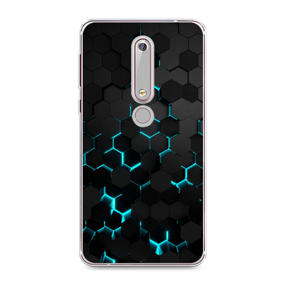 

Чехол Awog "Соты бирюзовые" для Nokia 6 2018, 120950-3