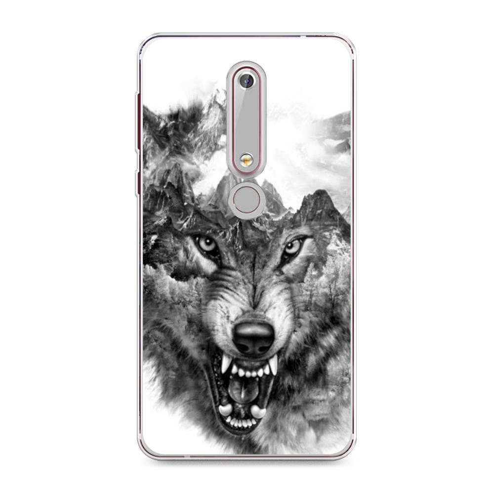 

Чехол Awog "Волк в горах" для Nokia 6 2018, 120950-1
