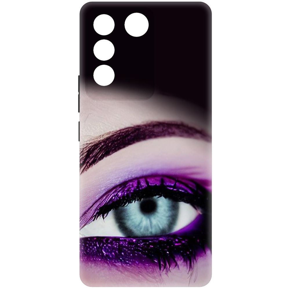 

Чехол-накладка Krutoff Soft Case Взгляд для Vivo V27e черный