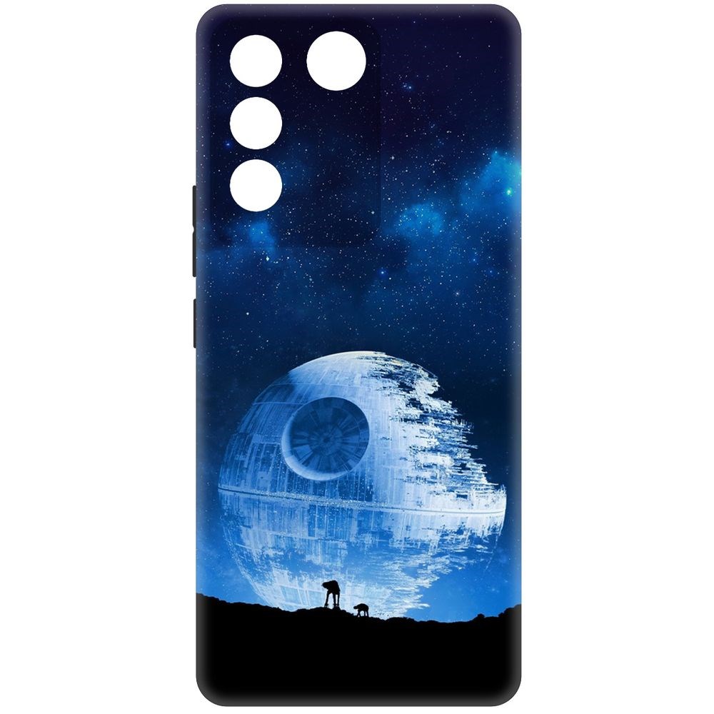 

Чехол-накладка Krutoff Soft Case Звездные Войны. Звезда смерти для Vivo V27e черный