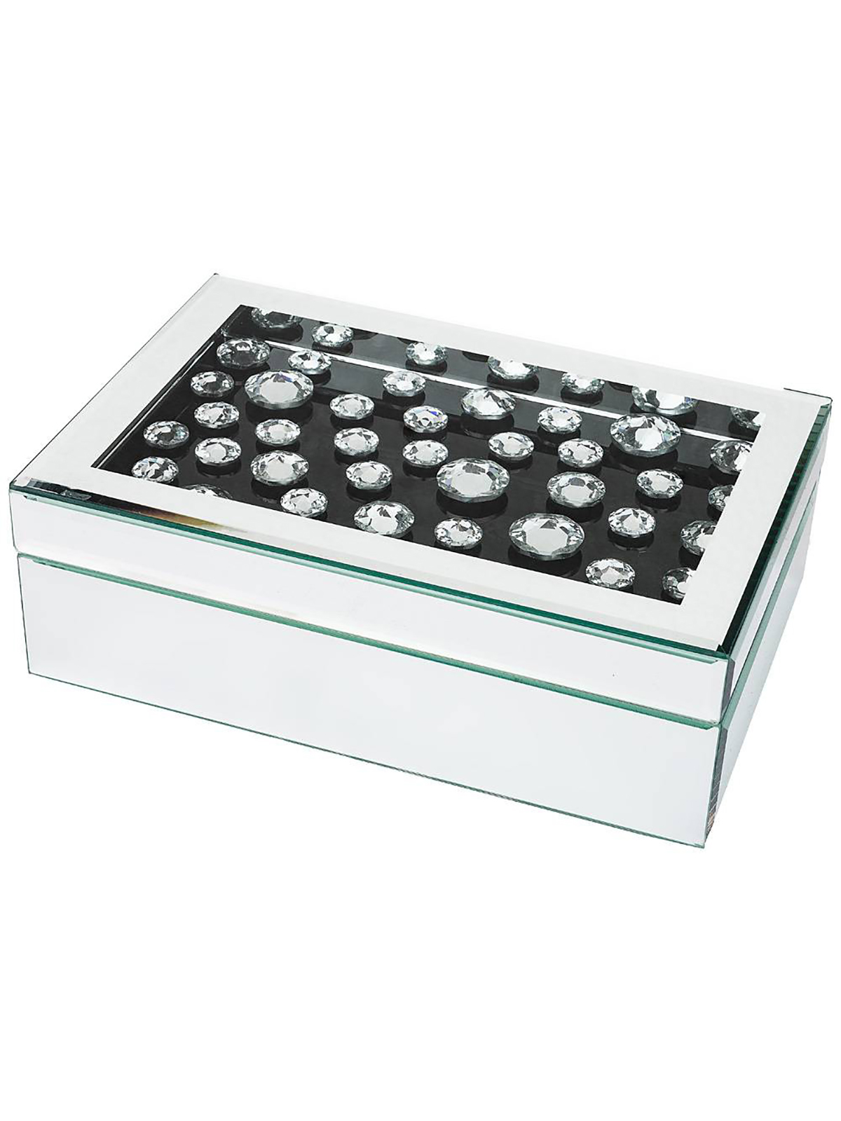 

Шкатулка для хранения украшений Lefard Precious стекло 24,5х16,5х8см 453-137, Белый