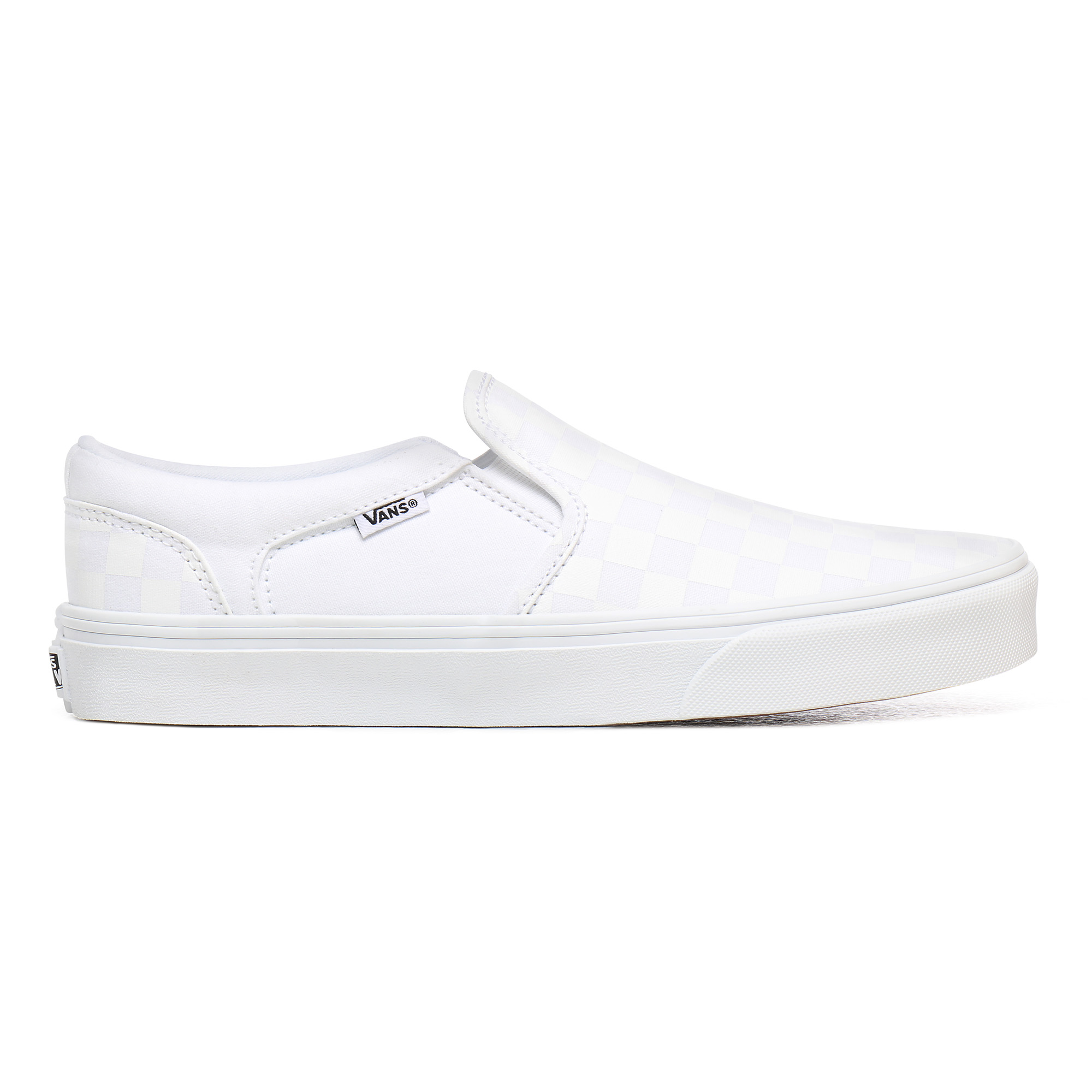 

Слипоны мужские Vans MN ASHER (CHECKERBOAR белые 8 US, MN ASHER (CHECKERBOAR)