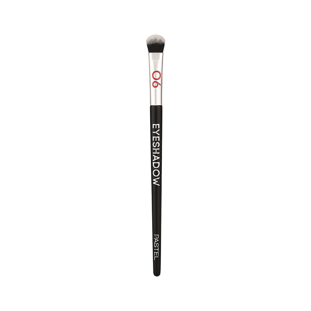 Кисть для теней PASTEL Profashion Eyeshadow Brush №06 плоская, черная pastel кисть для хайлайтера profashion higlighter brush 05